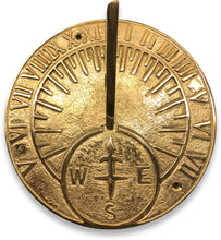 Load image into Gallery viewer, Large Round Compass Sundial - Sundials - Signatures Statues - Made in England, UK