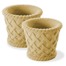Load image into Gallery viewer, Large Lattice Tubs Pair - Stone Planters - Signauture Statues - Made in England , UK 