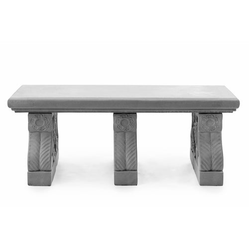 Garden Rose Bench Large - Stone Benches - Signature Statues - Made in England ,UK 