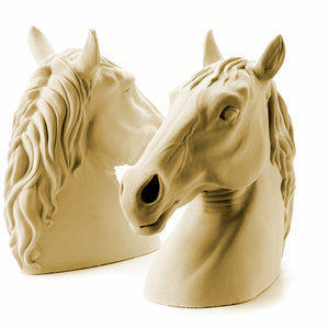 Horse Head Statues Pair - Animal Statues - Signature Statues - Made in England , UK 