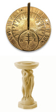 Load image into Gallery viewer, Three Graces Sundial Plinth - Sundial - Signature Statues - Made in England