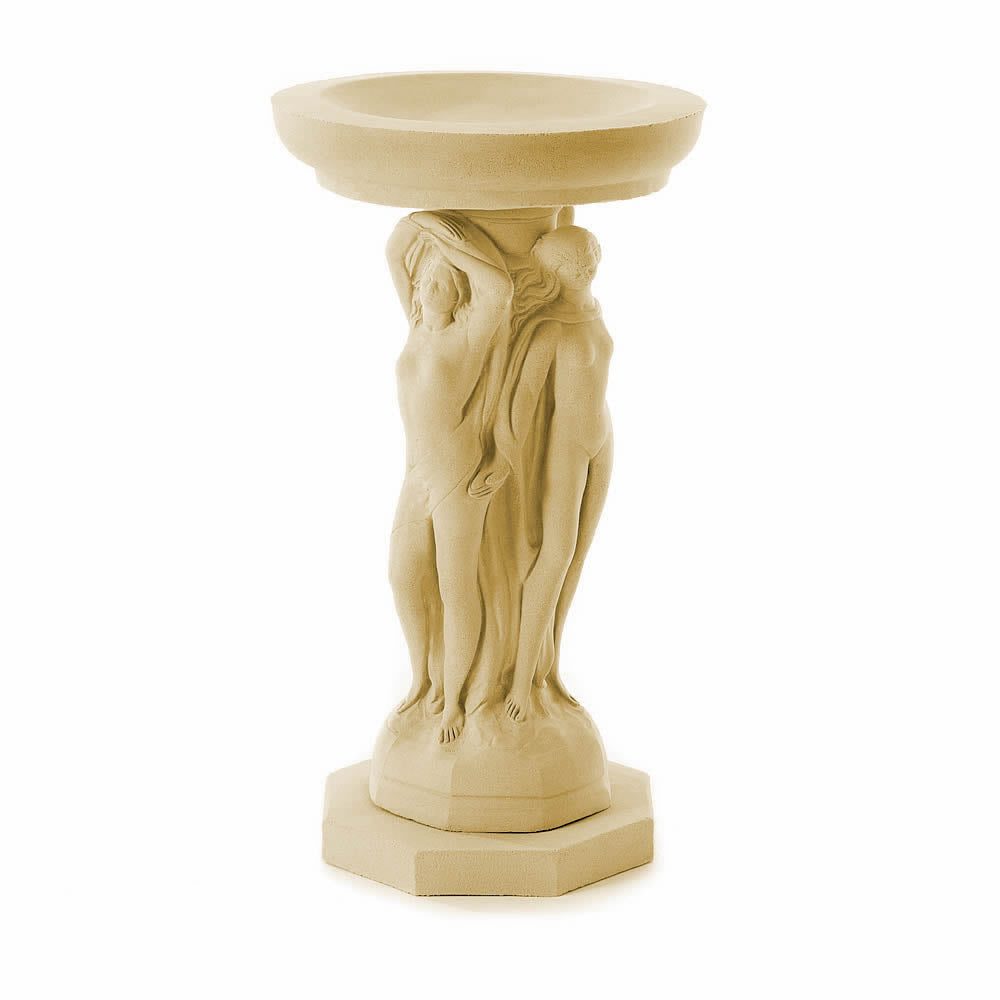 Three Graces Birdbath - Birdbaths - Signature Statues - Made in England, UK 