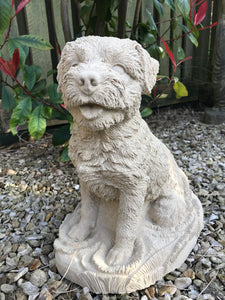 Border Terrier - Statue - Garden Ornament - Made in England