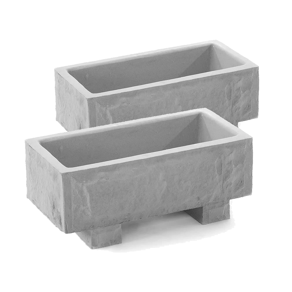 Large Stone Troughs (inc feet) - Signature Statues - Made in England, UK  - Trough Planter